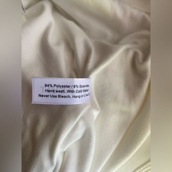 Bumpsuit The Biker Short  Maternity Size Large Ivory White NEW - Picture 12 of 12